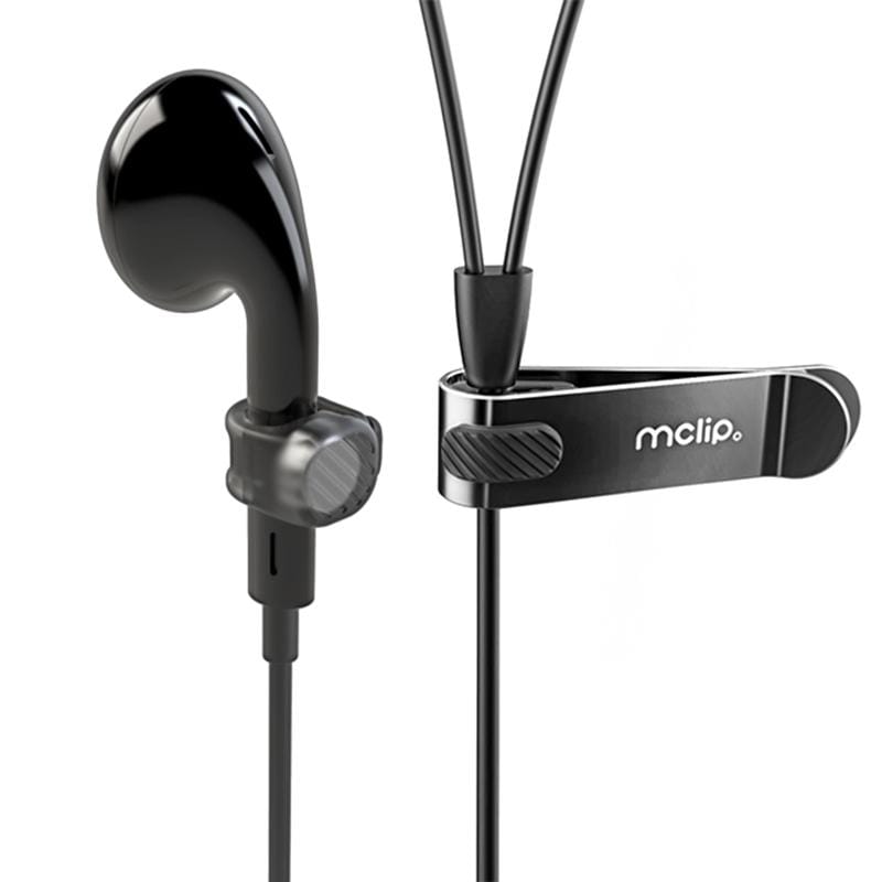 mband2 耳機線材磁力收納組 - 半透明黑