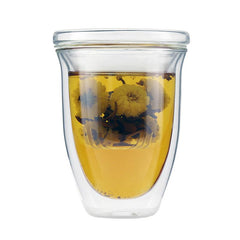 iLoveGlass - 【全玻璃】雙層玻璃泡茶濾茶杯組 300ml