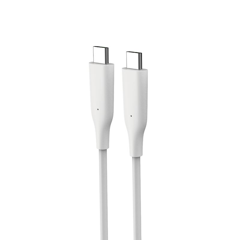 1.5米USB-C to USB-C 液態矽膠快充線 - 白色