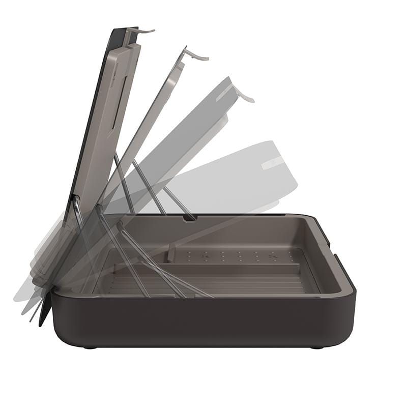 Addit Bento® 可調式人體工學平板/筆電架工具收納箱 - 黑