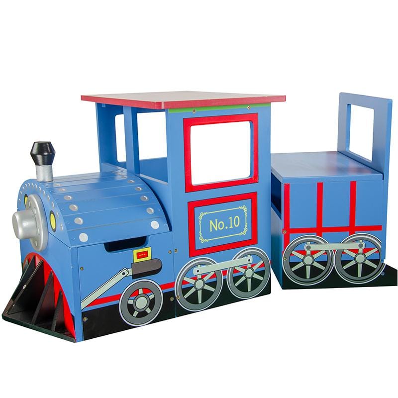 火車造型多功能收納桌椅組