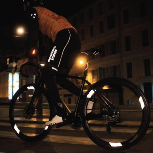 動態自行車輪反光貼 - 亮光銀