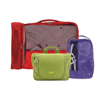 3件超值組 (旅行盥洗包(大)+鞋用旅行攜行袋+旅行衣物整理包(中))