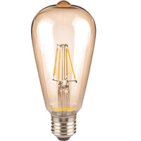 LED 經典款燈絲燈泡 ST64 黃光2200K