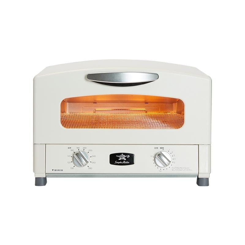 「專利0.2秒瞬熱」4枚焼復古多用途烤箱AET-G13T-白/綠/粉色(附烤盤)