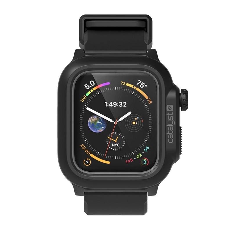 Apple Watch 44mm SE/S6/S5/S4 IP68防水軍規防震超輕量保護殼 - 黑色