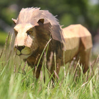 DIY 動物紙模型 – 獅子