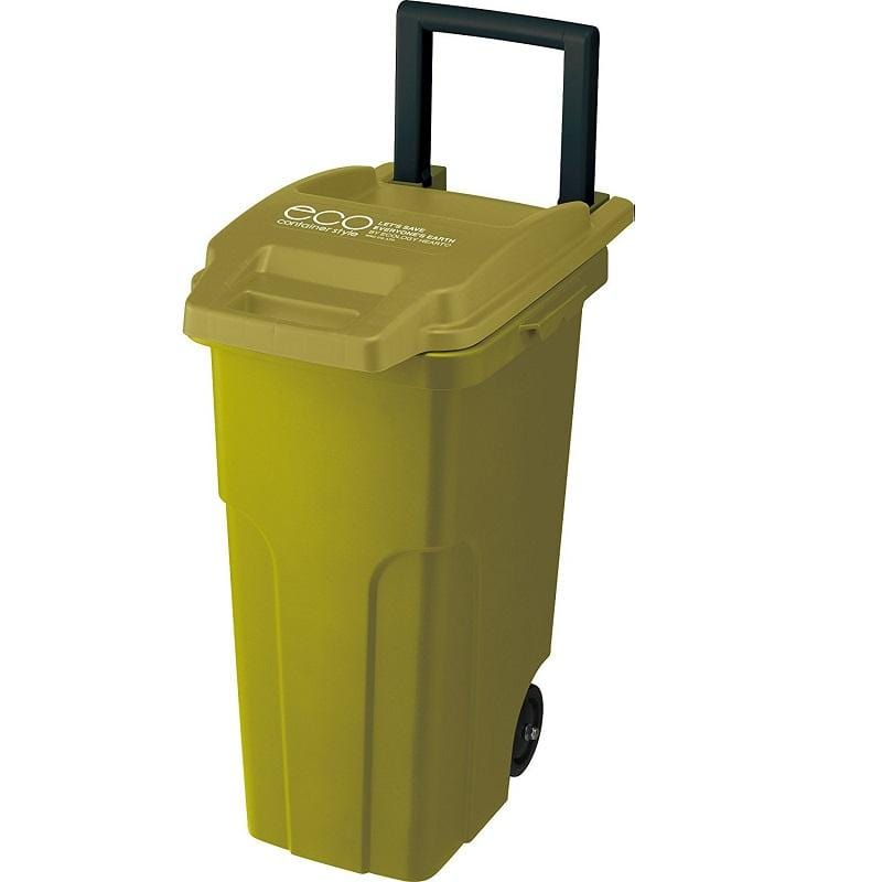 機能型戶外拉桿式垃圾桶 45L - 三色