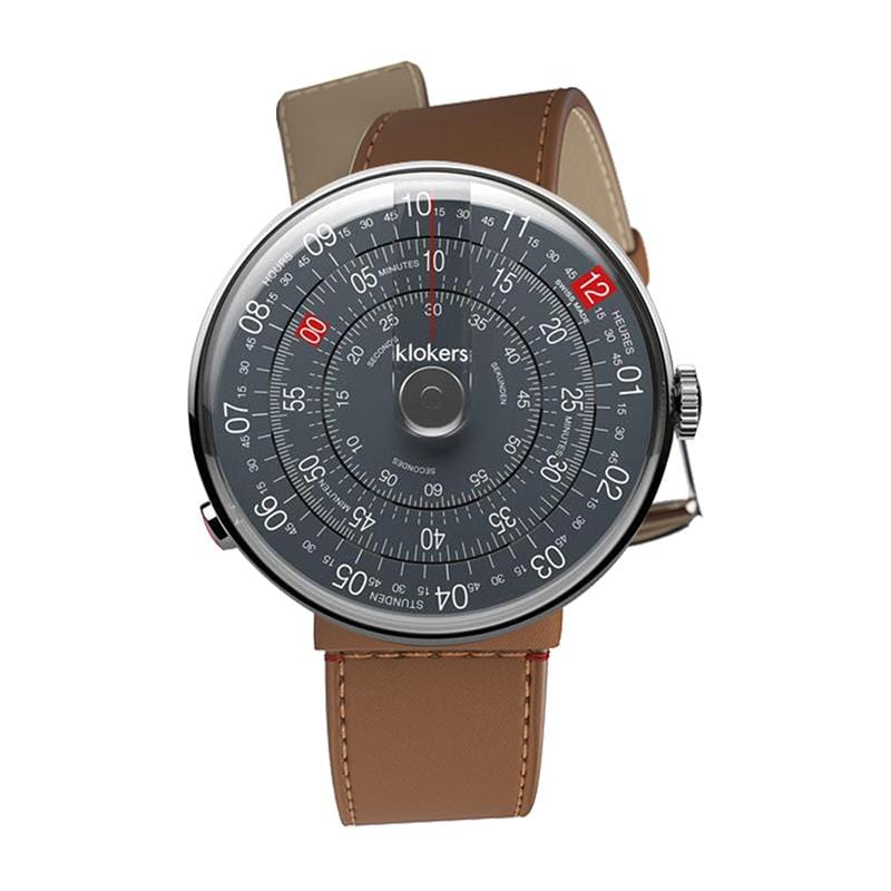 【買錶送原廠手環，款式隨機，送完為止!】KLOK-01-D8 深灰色錶頭 + 寬版單圈錶帶