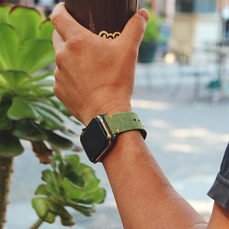 Apple Watch 帆布錶帶 - 奇異果綠