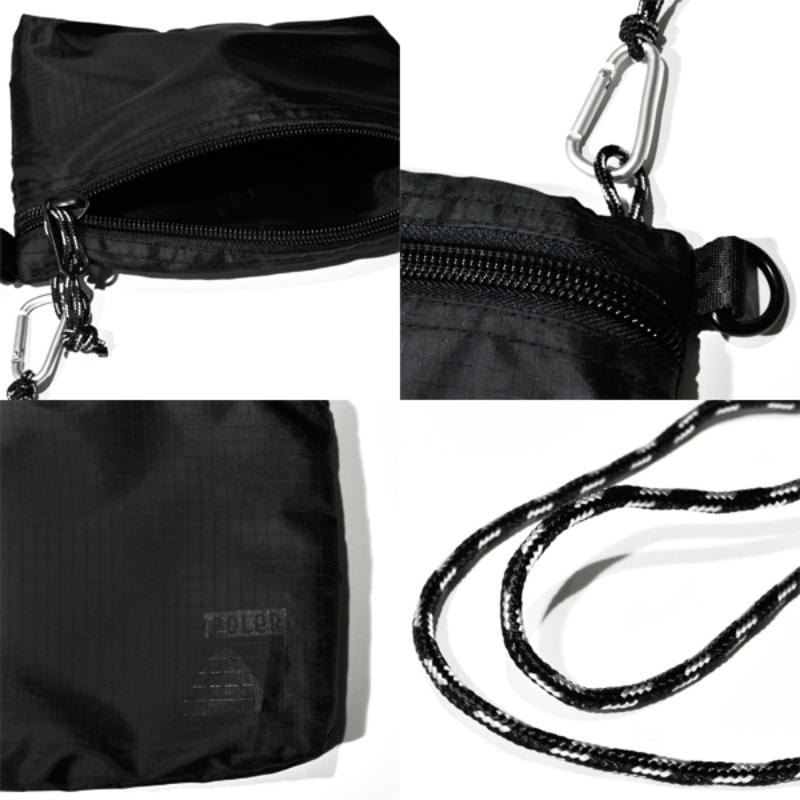 日本限定 - 遠足旅行袋 (大) /隨身輕便袋 / 好收納側背袋 / 黑色