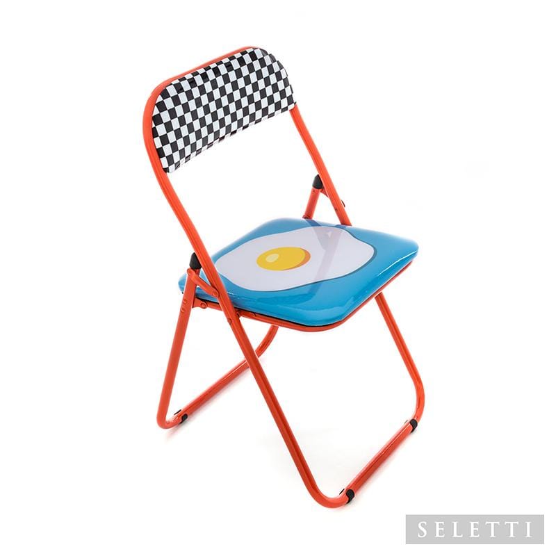普普風折疊椅（雞蛋）