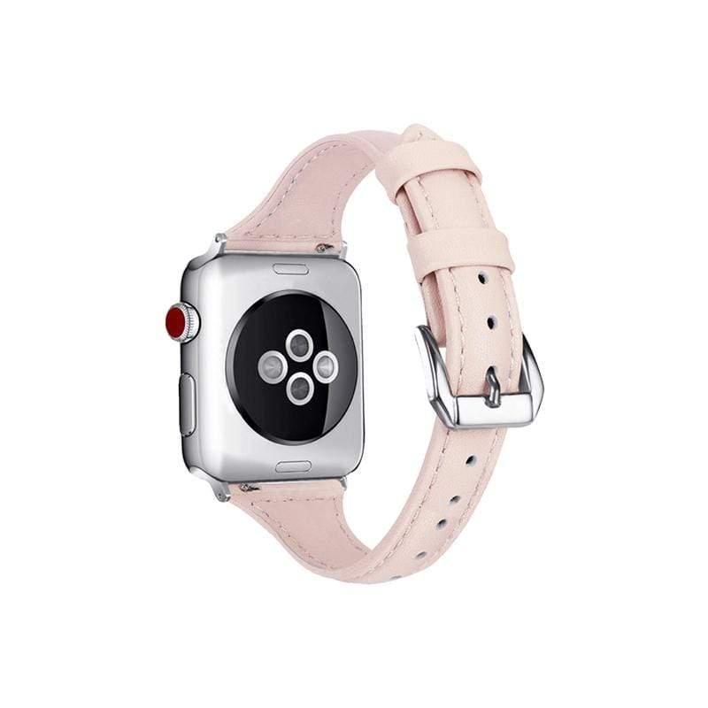 Apple Watch專用 42/44mm真皮細錶帶 -共2色