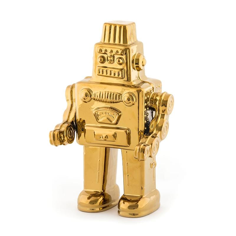 金色機器人造型擺件