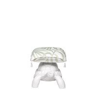烏龜造型軟墊座椅-白