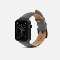 Apple Watch 網眼皮革錶帶 - 灰