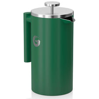 French Press不鏽鋼法式濾壓咖啡壺 - 綠