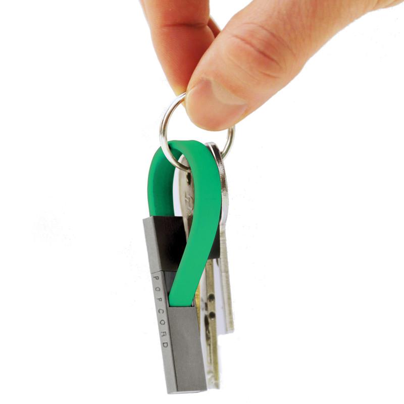 Micro USB 隨身鑰匙圈充電線 – 綠