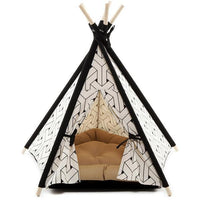 毛寶貝的新窩：迷你印地安帳篷Small Tepee Tent - 象牙白(小)