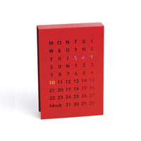 Perpetual Calendar 永久月曆板 - 紅