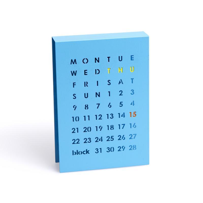 Perpetual Calendar 永久月曆板 - 藍