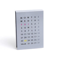 Perpetual Calendar 永久月曆板 - 灰