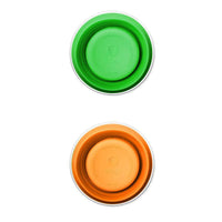 口袋壓縮杯 二入 - 綠+橘