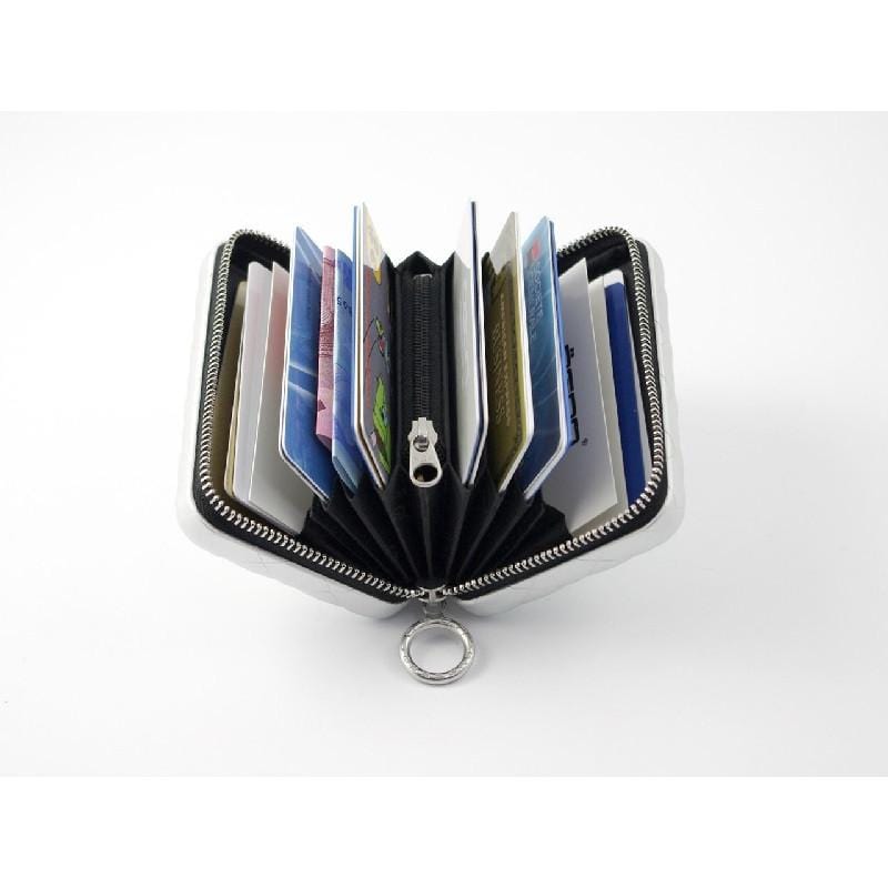 Quilted Zipper RFID安全防盜菱格紋拉鍊卡匣－5色任選