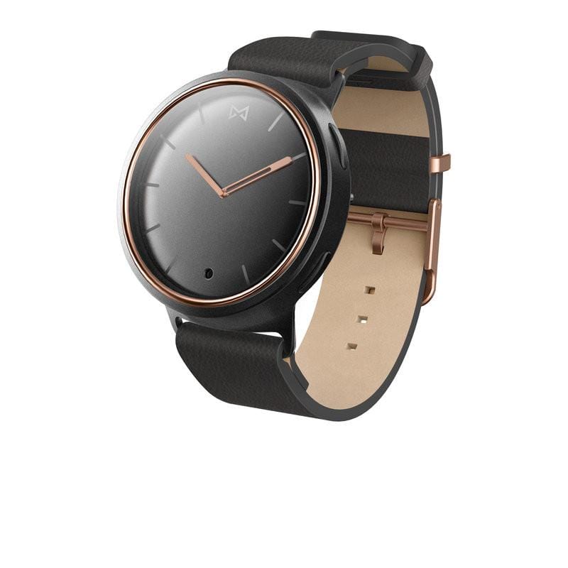 Phase 智慧型腕錶 - 黑色皮革錶帶 MIS5002