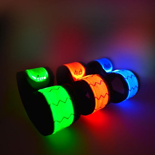 夜跑、夜騎、安全LED發光彈力帶