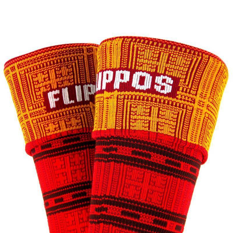 FLIPPOS潮流機能壓縮襪 翻轉襪【Red Leaf 紅葉】