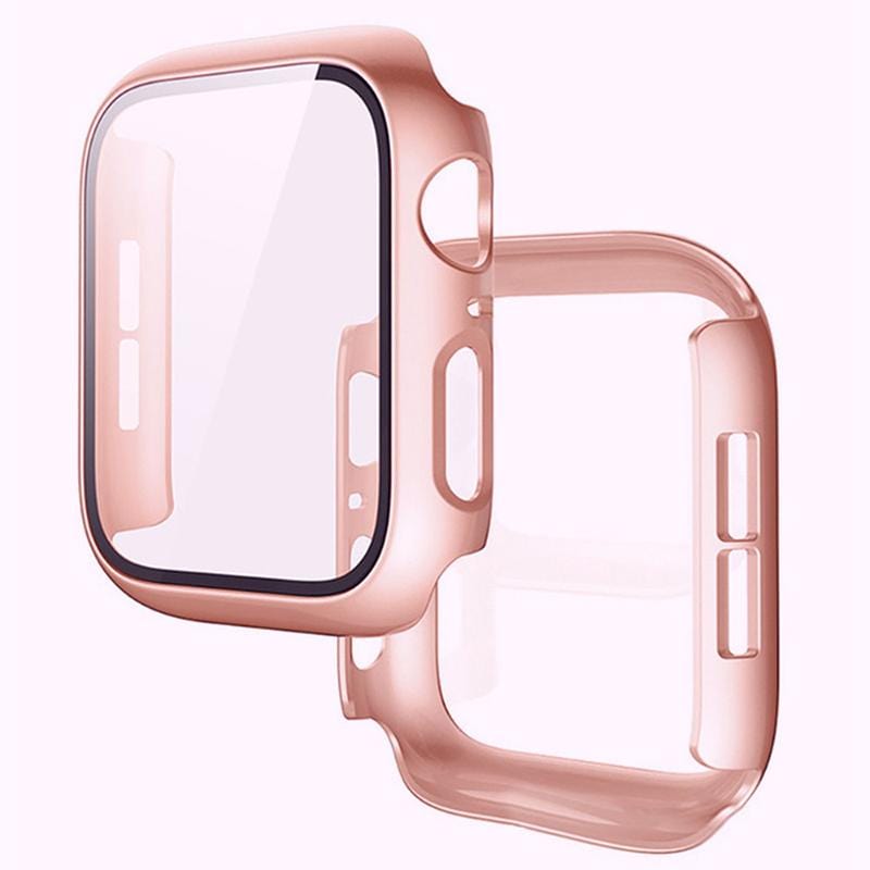 適用 Apple Watch 45mm 鋼化玻璃+360度全包覆防摔保護殼