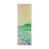 藺草瑜珈墊【FUJI】  60x180cm 富士山與櫻花