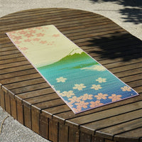 藺草瑜珈墊【FUJI】  60x180cm 富士山與櫻花